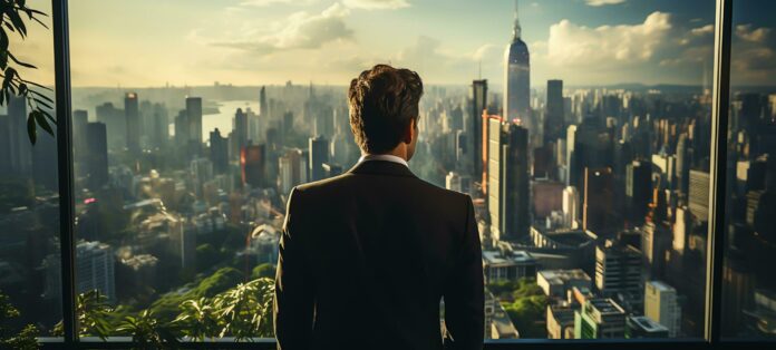 ai generated confident businessman in modern corporate office professional entrepreneurial spirit generative ai free photo ai generated confident businessman in modern corporate office professional entrepreneurial spirit generative ai free photo